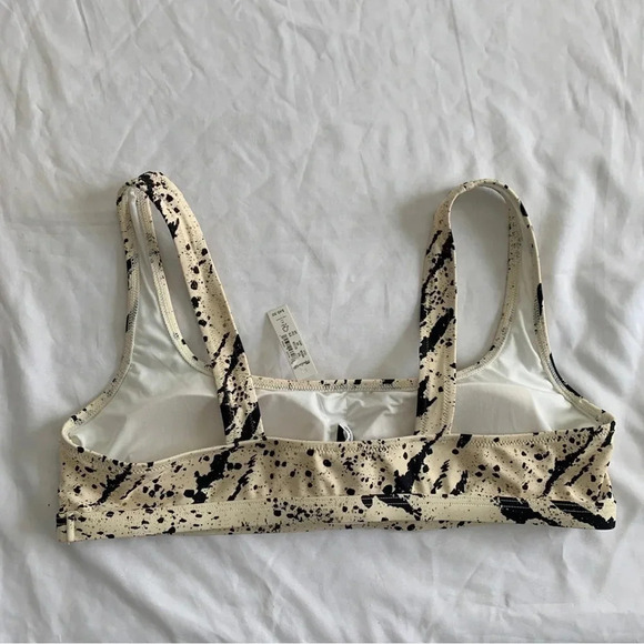 Madewell Second Wave Balconette Bikini Top Swimsuit Speckled Tiger 2XL XXL New! - Picture 8 of 14